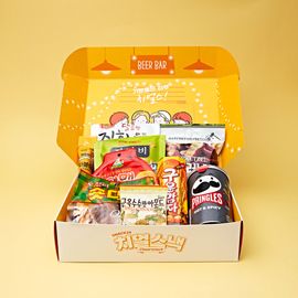 [WeFun] Cheer Snack Home Sake Honju Anju Hotel Welcome Box Postcard_Special Occasions, Easy Snacks, Various Flavors, Drinking Time, Break Time_Made in Korea